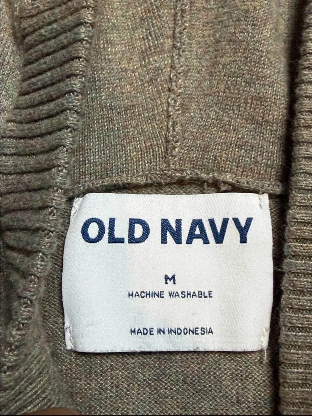 Old Navy Brown Knit Hooded Pullover